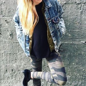 TNA Cotton Leggings Camo Print